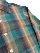 Load image into Gallery viewer, 1970s Plaid Rayon