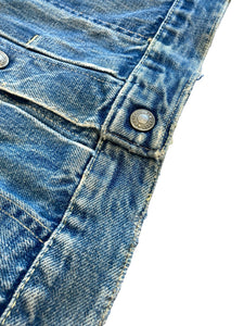 1960s Pleated Denim
