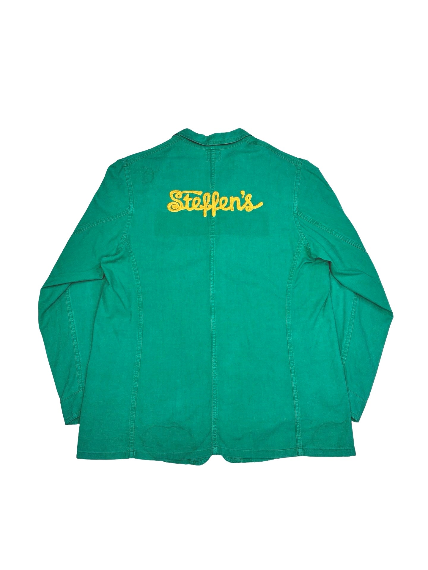 ジャケット・アウター 1950s L'Ideal Rare fabric work jacket Vintage French Moleskin Work Jacket - L'ideal Bleu De